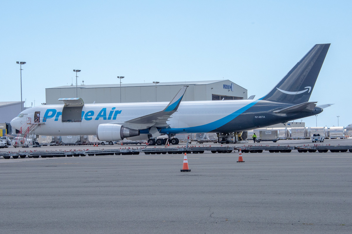 An Amazon Prime Air Boeing 767