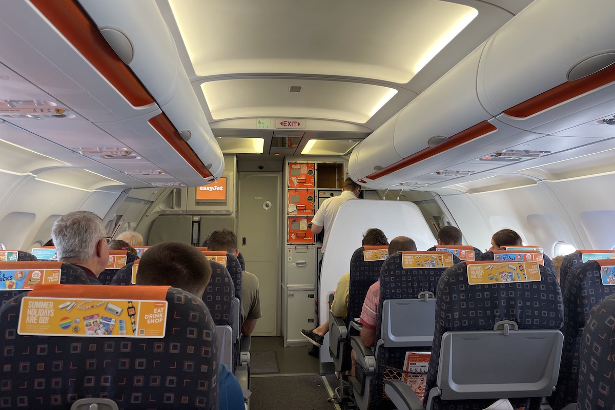 Onboard an EasyJet flight