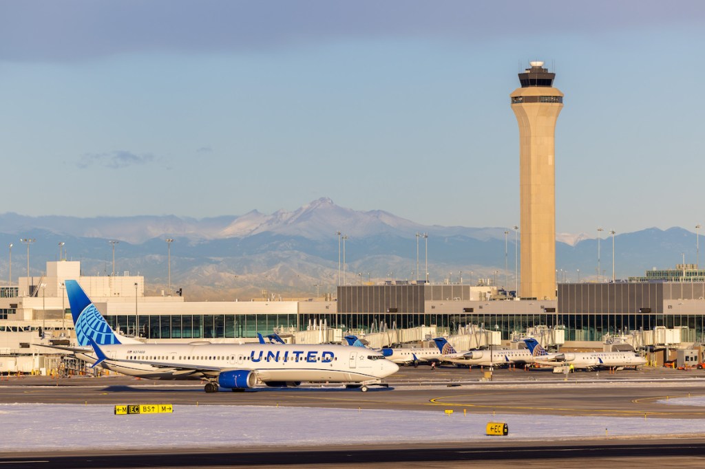 United planes at Denver Airport